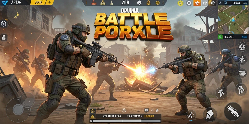Gameplay Battle Royale yang mendebarkan dan penuh aksi.
