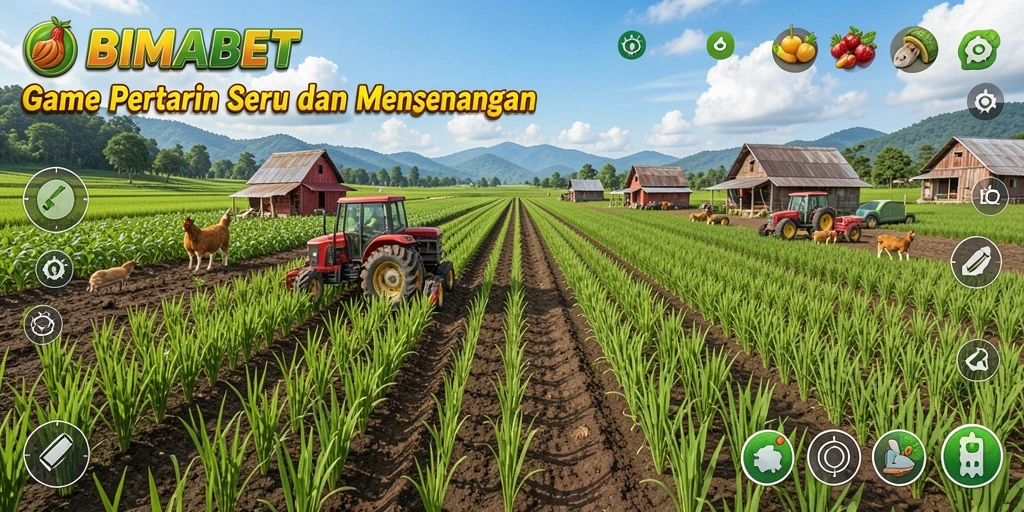 Tampilan gameplay menarik saat bertani di BIMABET.