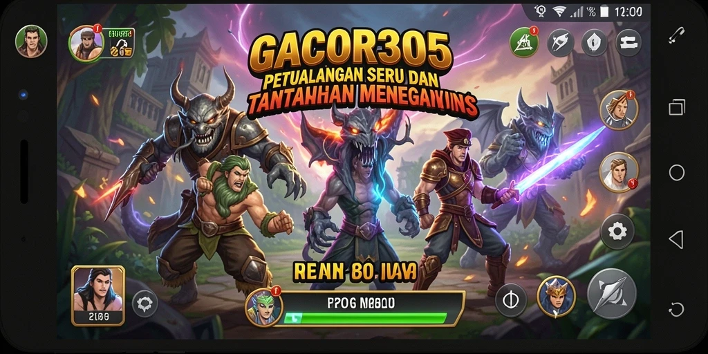 Gameplay GACOR305 yang seru di dunia petualangan yang menantang.