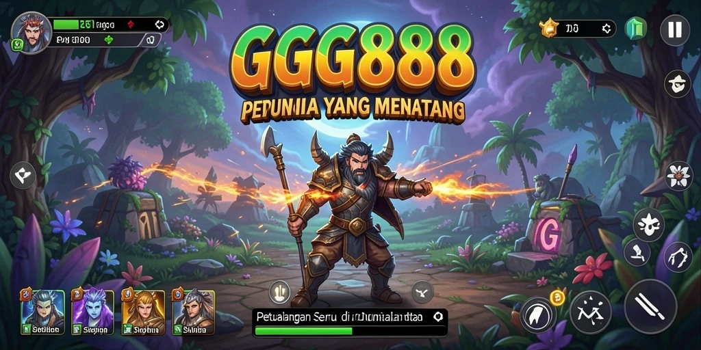Tampilan seru gameplay GGG888 saat menjelajahi dunia petualangan.