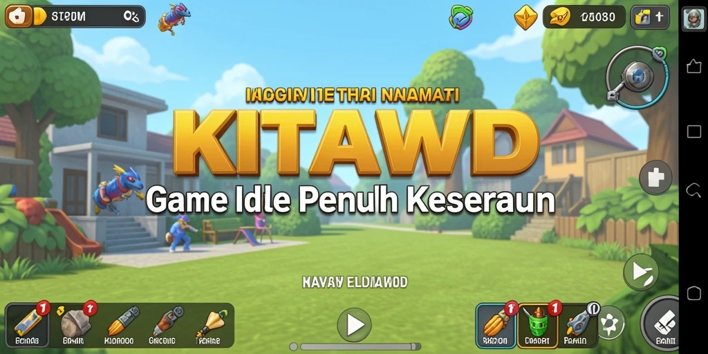 Tangkapan layar utama KITAWD menampilkan karakter beraksi dalam gameplay Idle yang menarik.