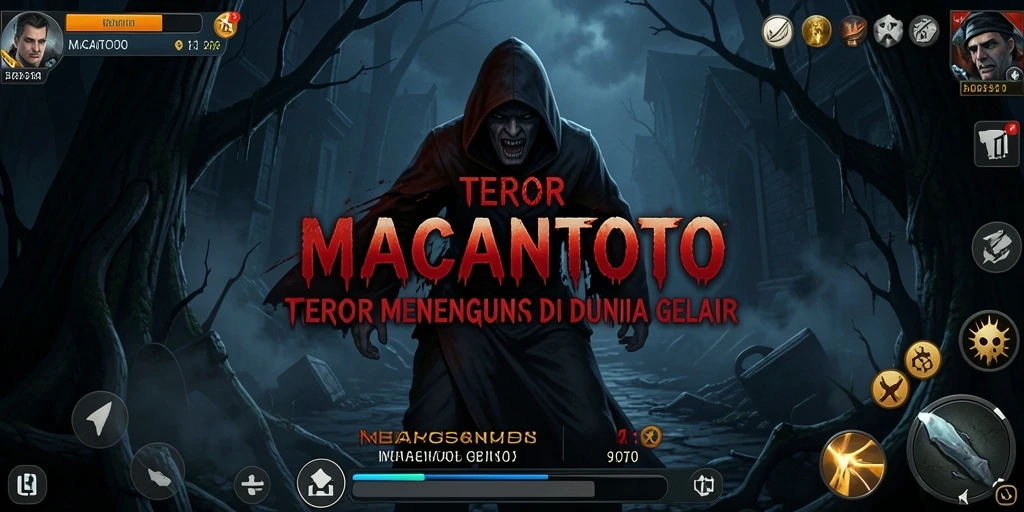 Screenshot gameplay menakutkan dari MACANTOTO yang memperlihatkan suasana kelam.