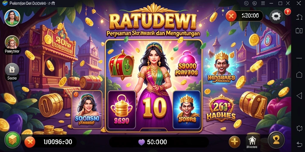 Screenshot gameplay Slot RATUDEWI yang menarik dan mengasyikkan.