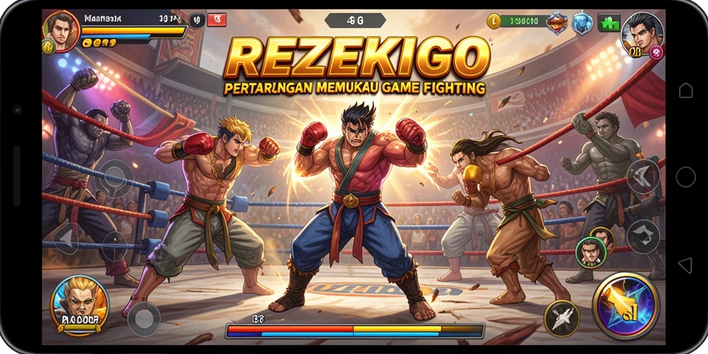 Gameplay seru dengan pertarungan karakter unik di REZEKIGO.