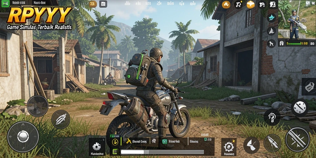 Screenshot dari gameplay RPYYY yang menunjukkan elemen simulasi yang mendalam.